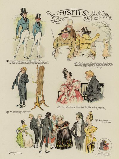 Misfits by Charles Edmund Brock